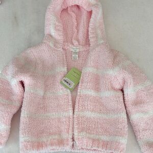Angel Dear Soft Pink and White Chenille Coat 24 months-2T
